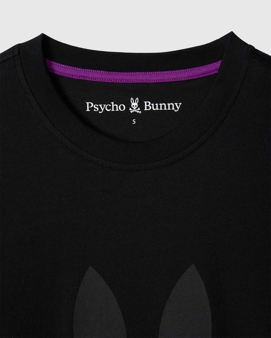 T Shirt Graphique Psycho Bunny Preston Graphic Tee Noir Homme | KAF-42170895